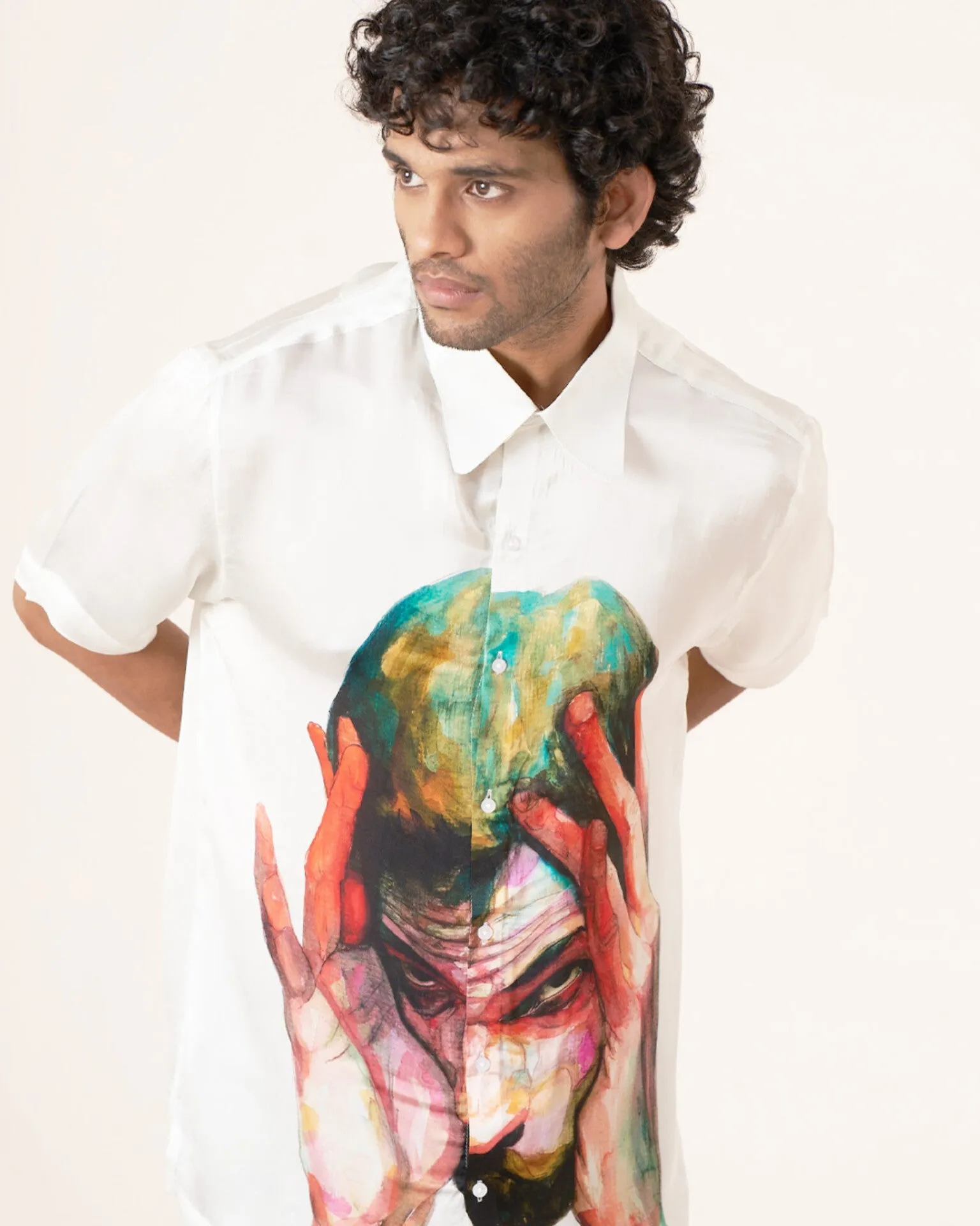 Abstract Minds Pure Bemberg Satin Short Sleeve Shirt