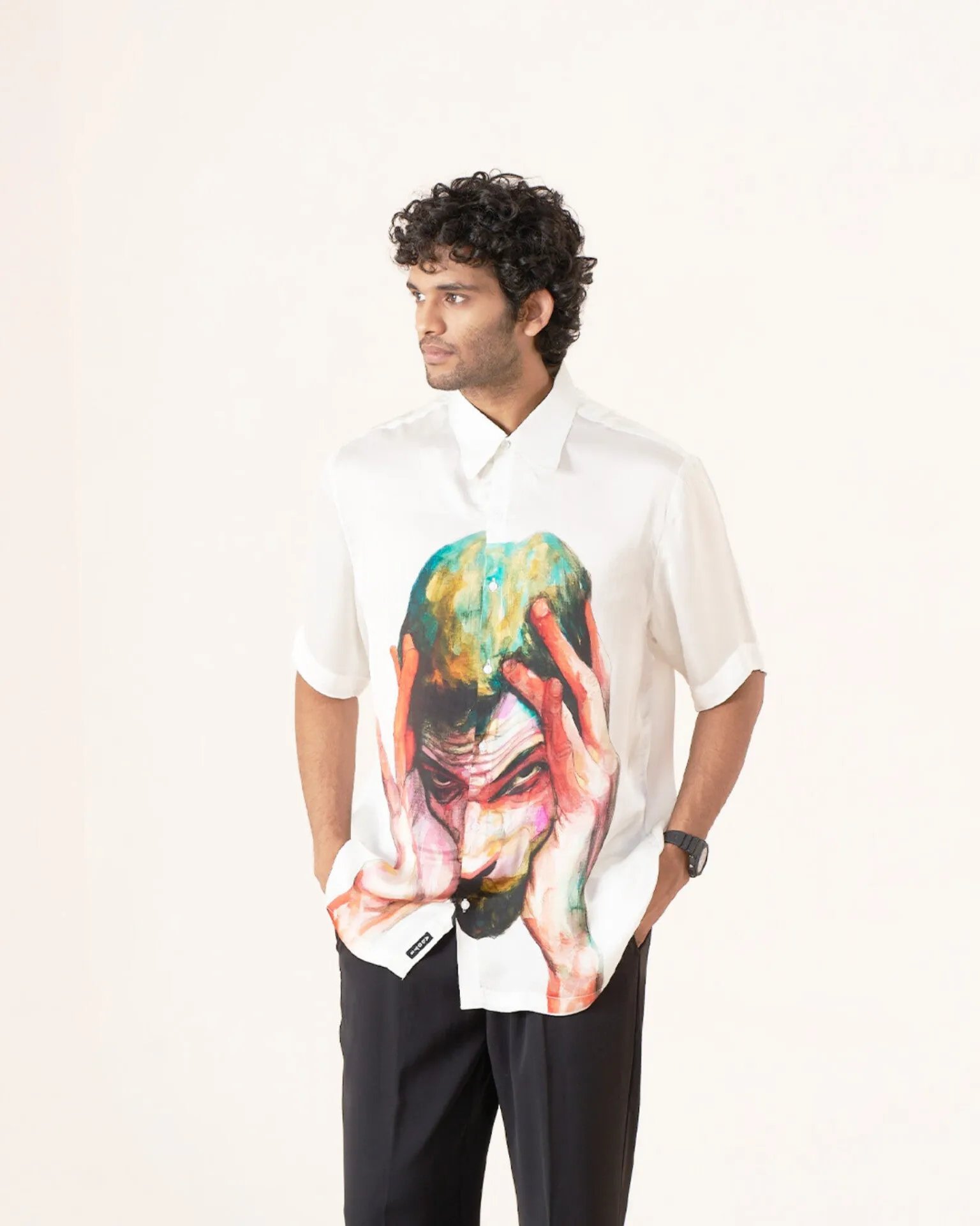 Abstract Minds Pure Bemberg Satin Short Sleeve Shirt