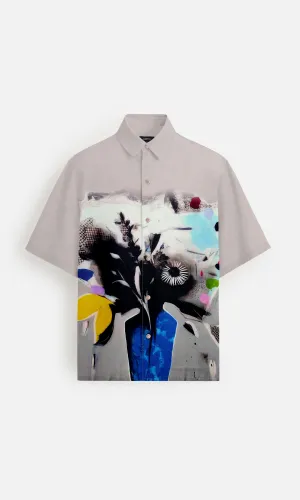 Abstract Vase Pure Ecovero (viscose) Short Sleeve Shirt