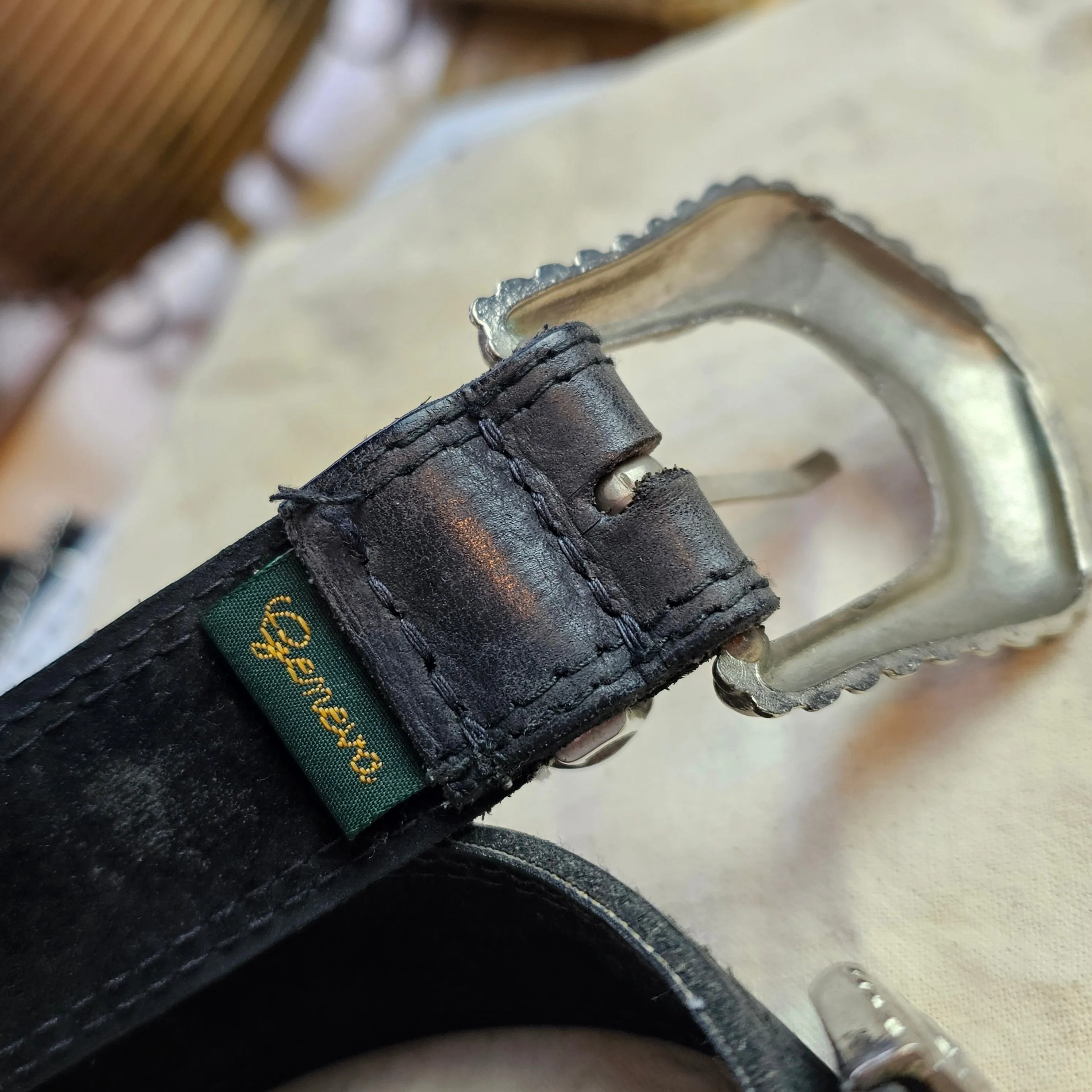 Black Western belt XS/☆