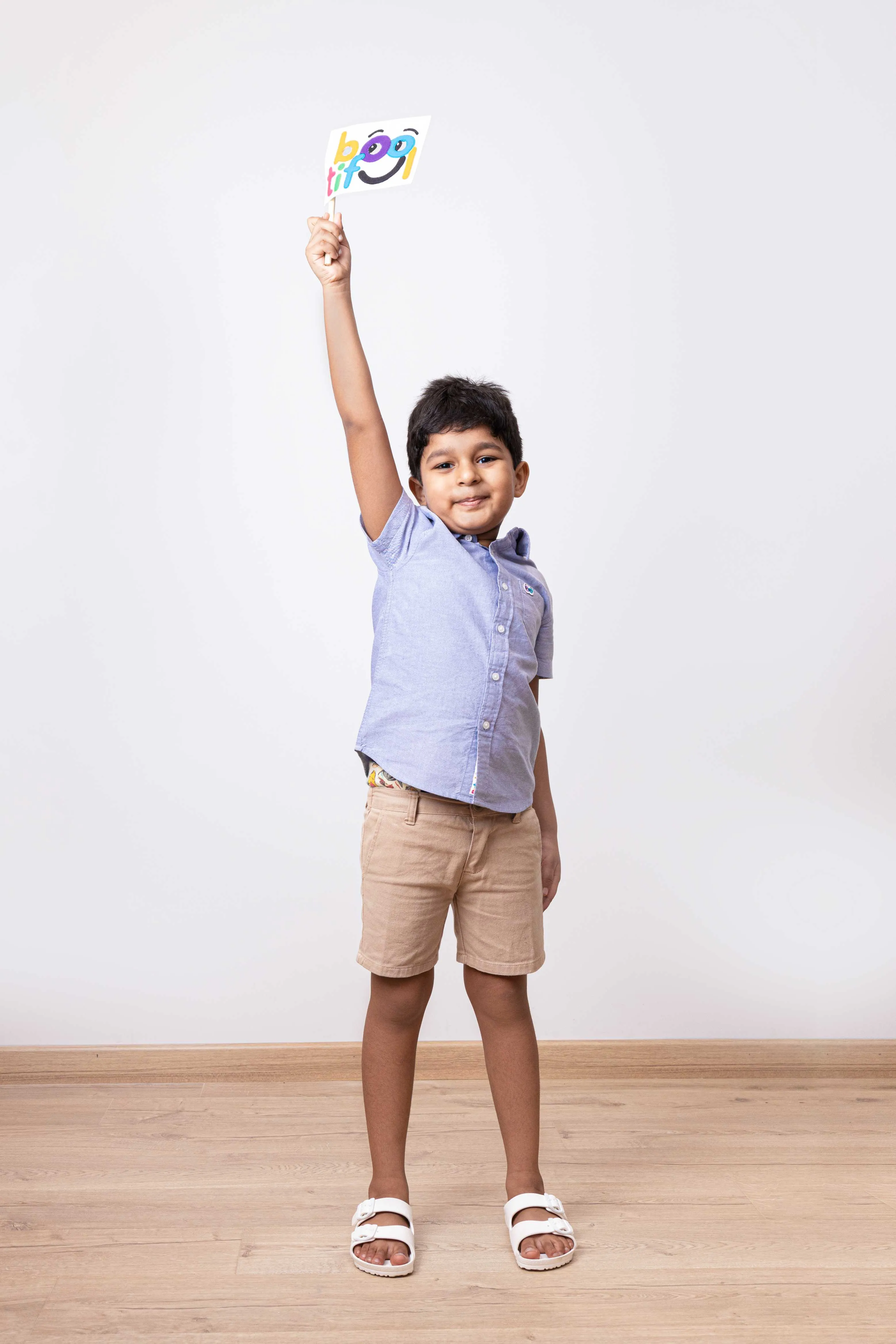 Boys Ash Grey Pure Cotton Shirt