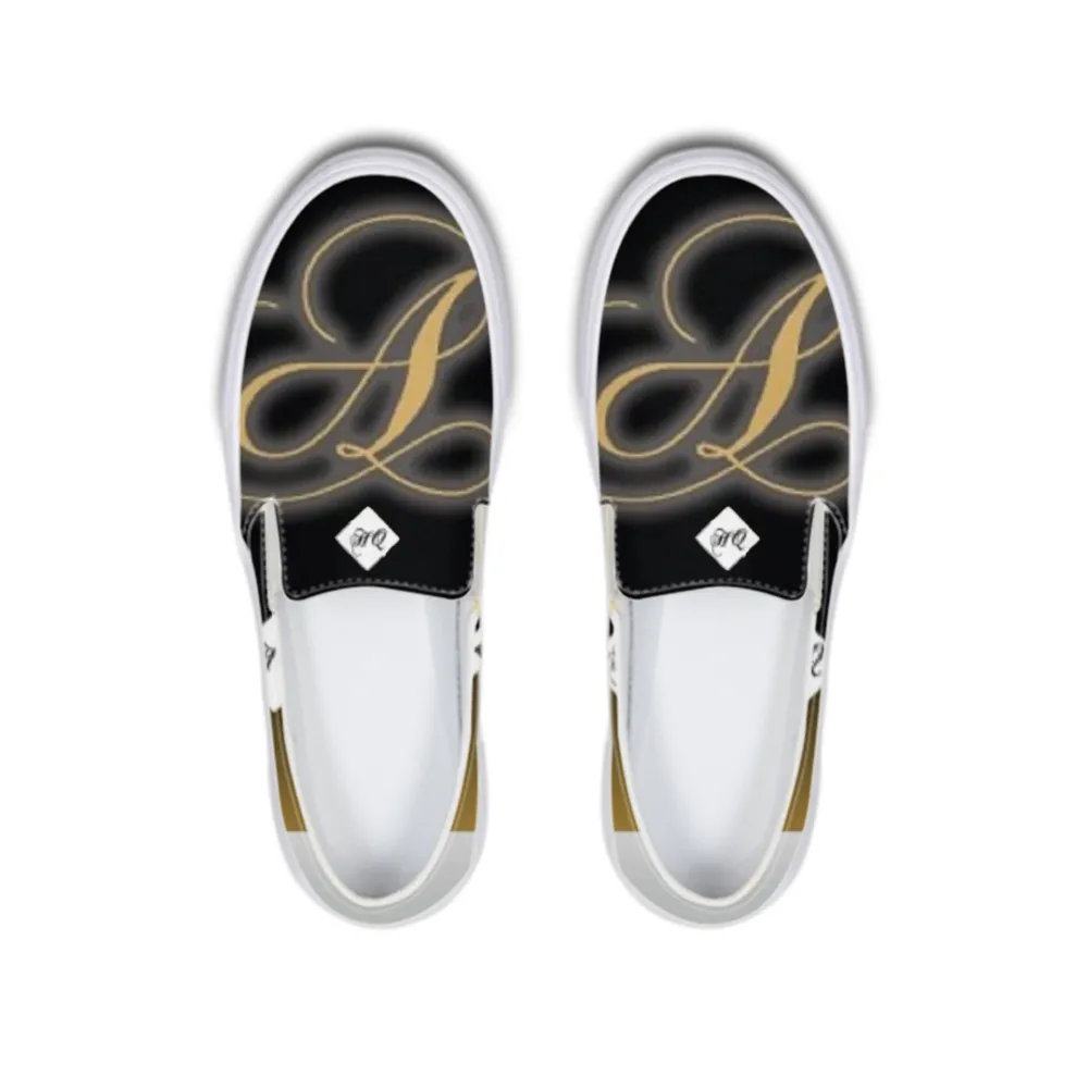 Business Logo shoes.jpg Slip-On Canvas Shoe