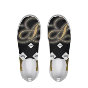 Business Logo shoes.jpg Slip-On Flyknit Shoe