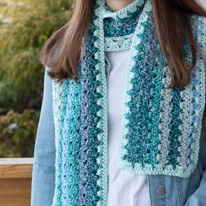 Crochet Ombre Scarf PDF Crochet Pattern - Digital Download