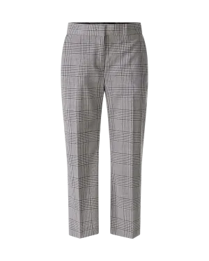 Cropped Plaid Dress Pants