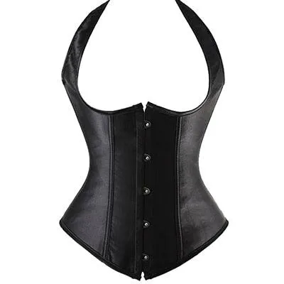Gorgeous X New Steampunk Steel Boned Lace up Back Sexy Body Bustier Overbust Corset Women Waist Cincher Corsets Black Plus Size S-6XL(FH)(FHW1)(1U31)(1U24)(TSP4)