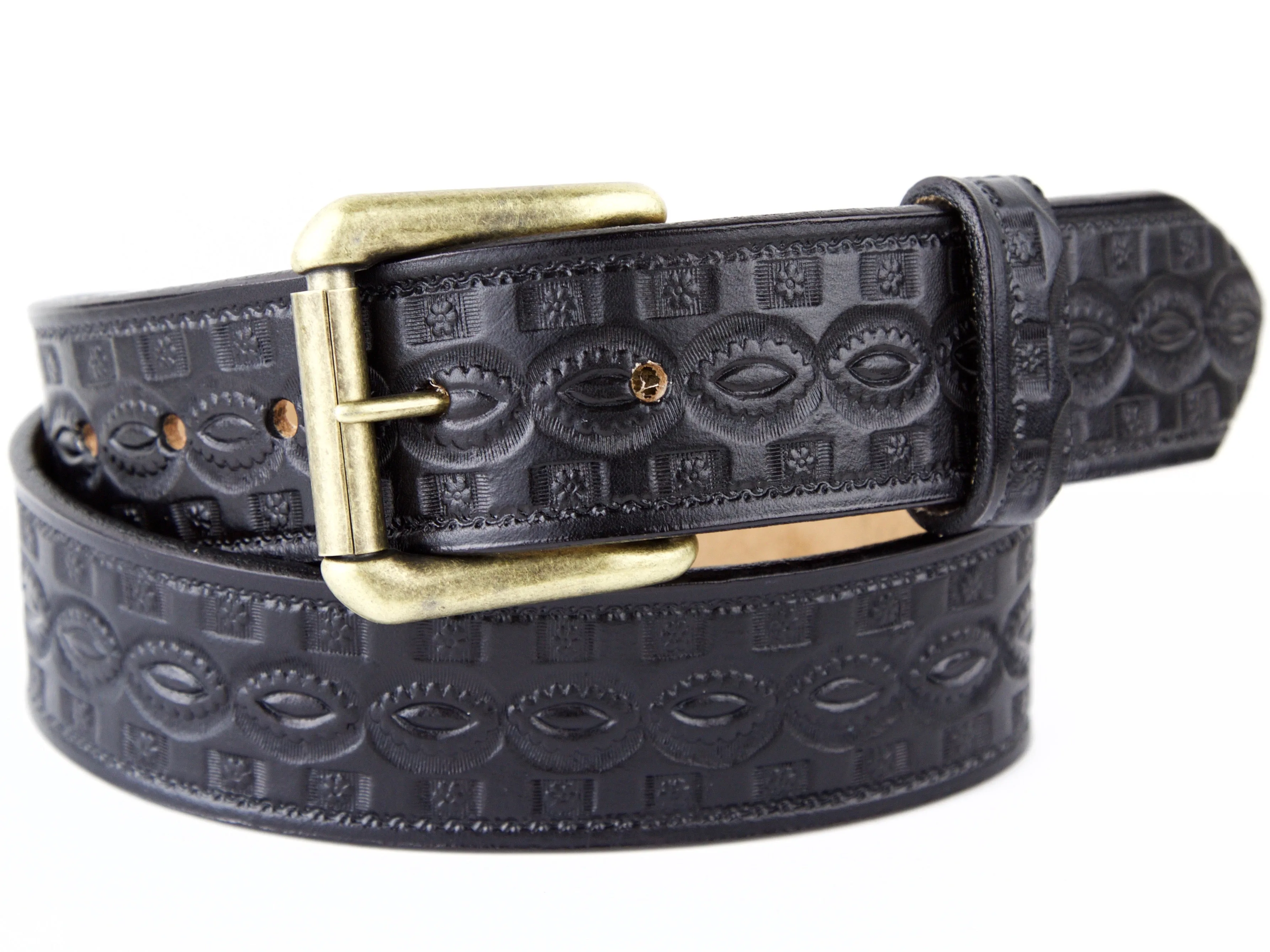 Kaleidoscope Eyes Leather Belt