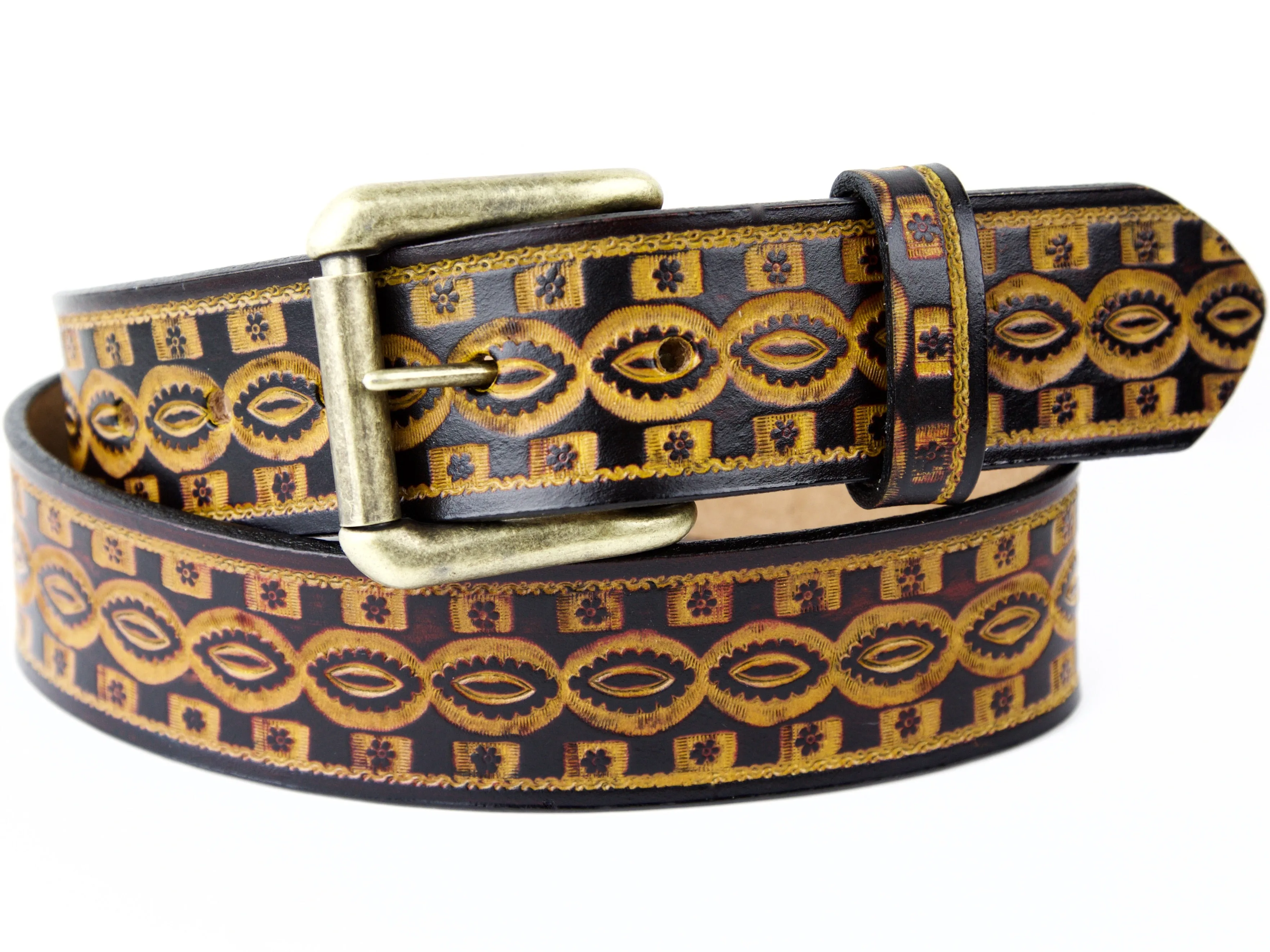 Kaleidoscope Eyes Leather Belt