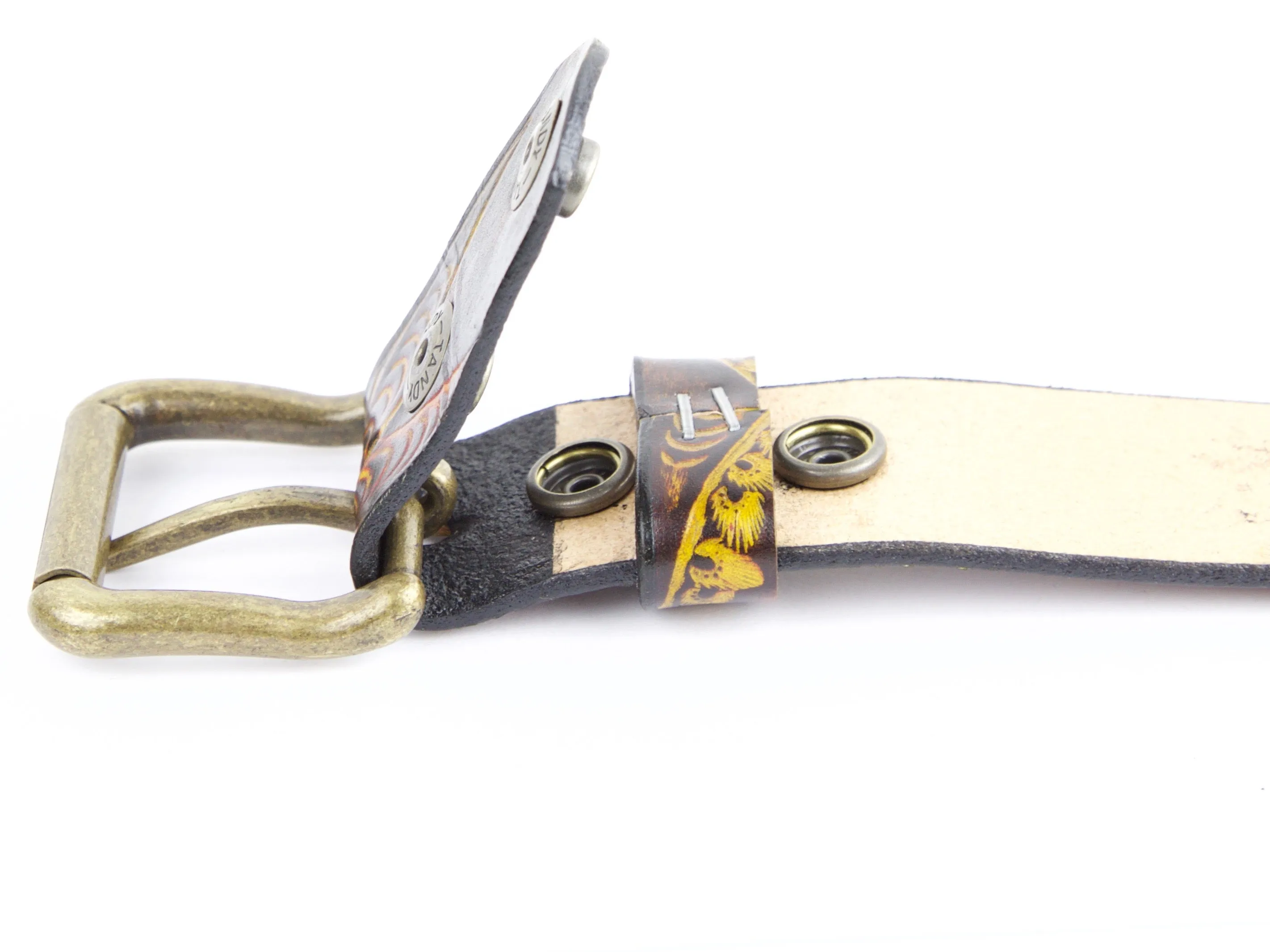 Kaleidoscope Eyes Leather Belt