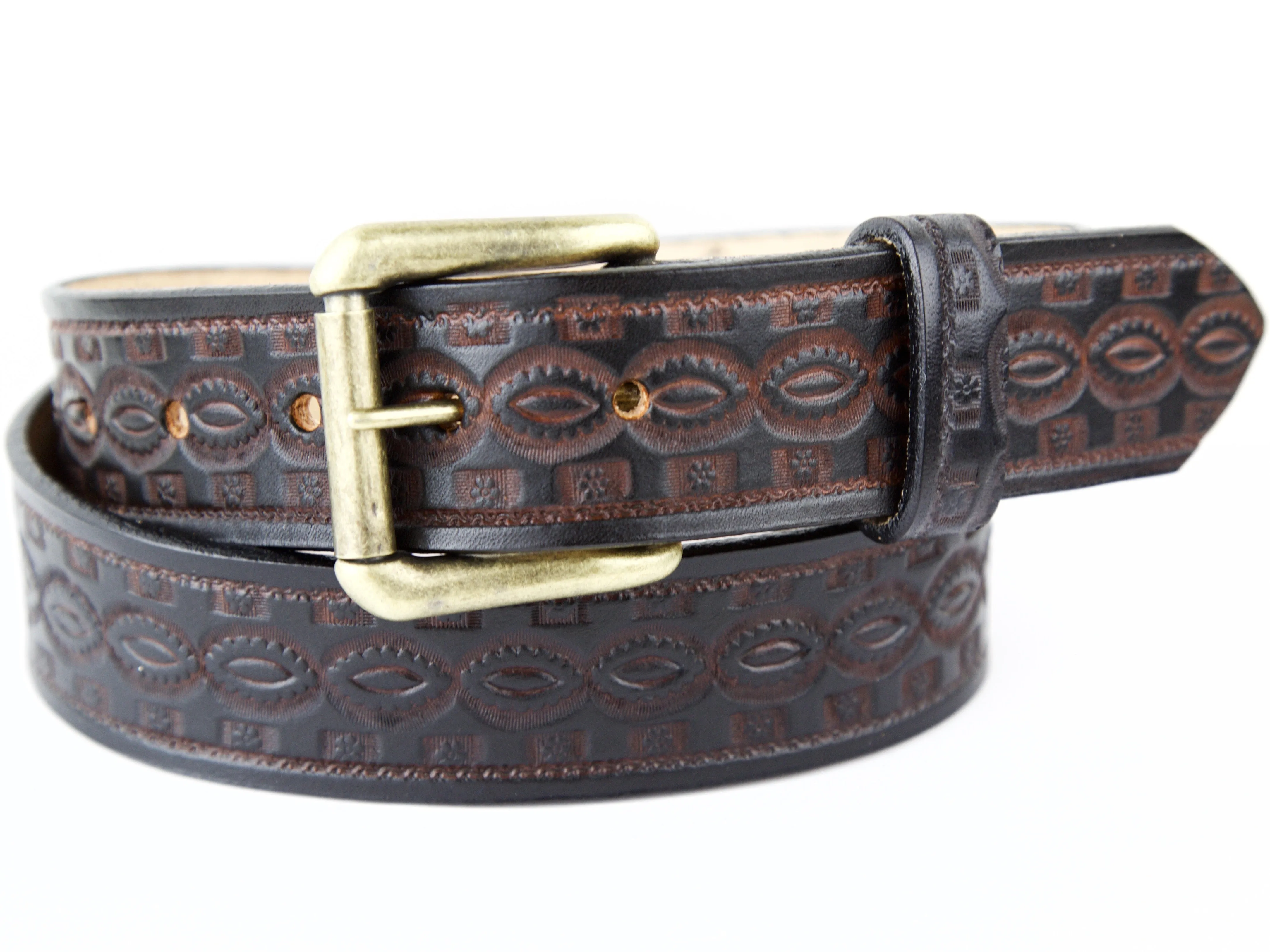 Kaleidoscope Eyes Leather Belt