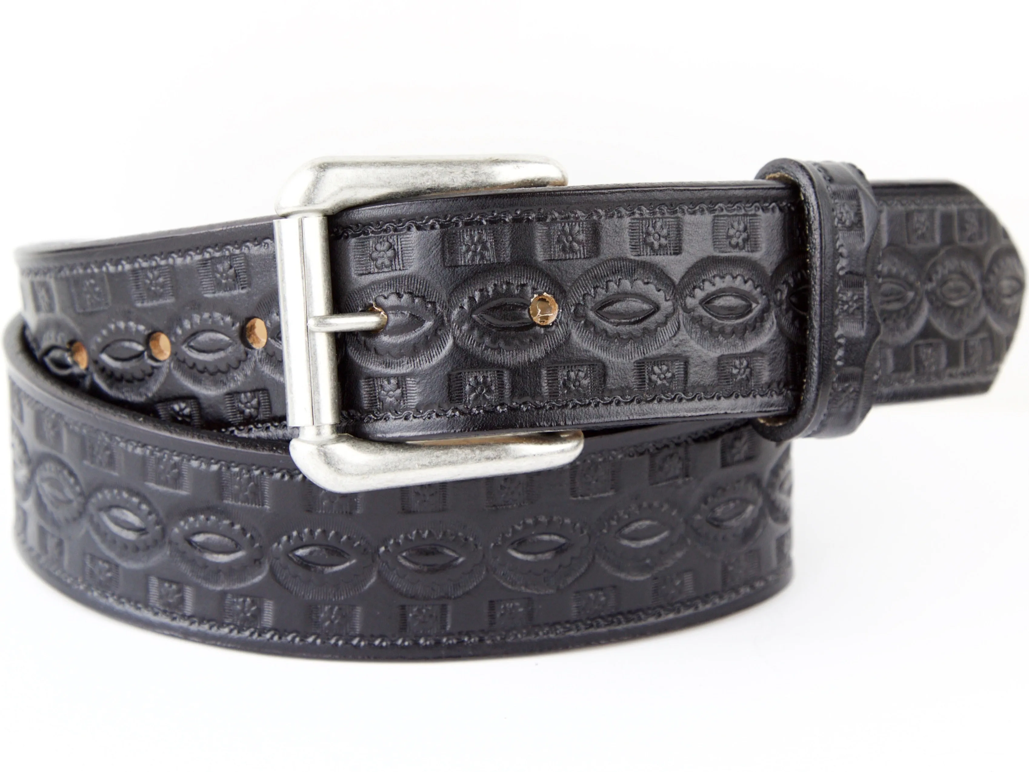 Kaleidoscope Eyes Leather Belt