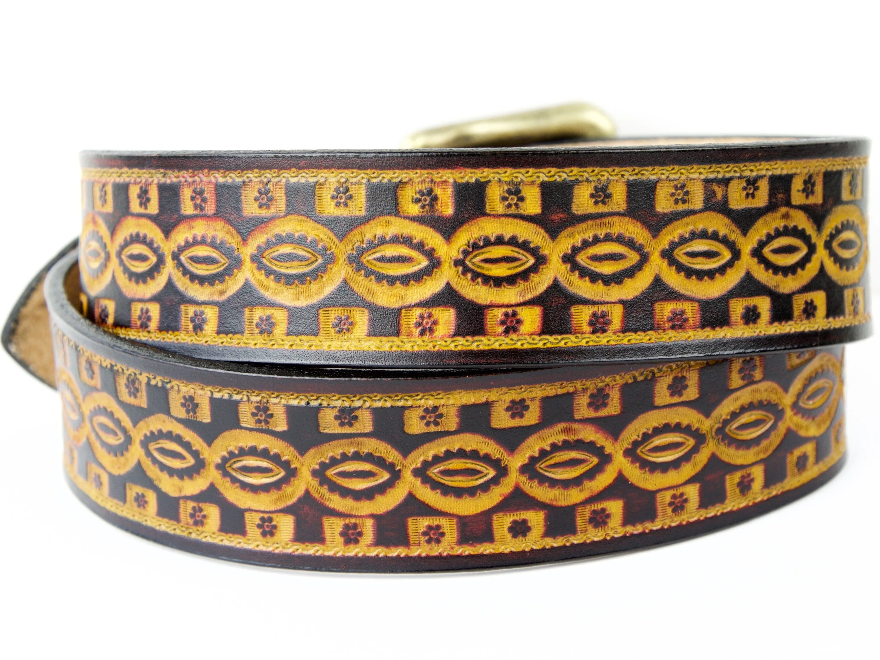 Kaleidoscope Eyes Leather Belt