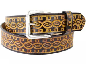 Kaleidoscope Eyes Leather Belt