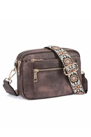 Out For The Day Coffee Crossbody Bag