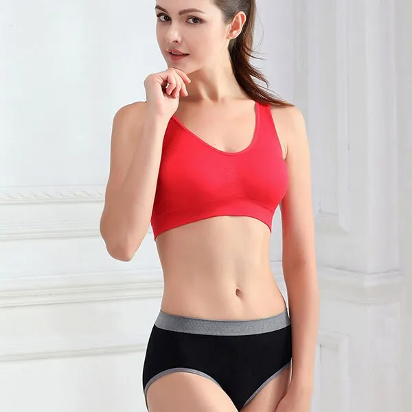 Seamless Bra Women Girls Padded   Vest Tops