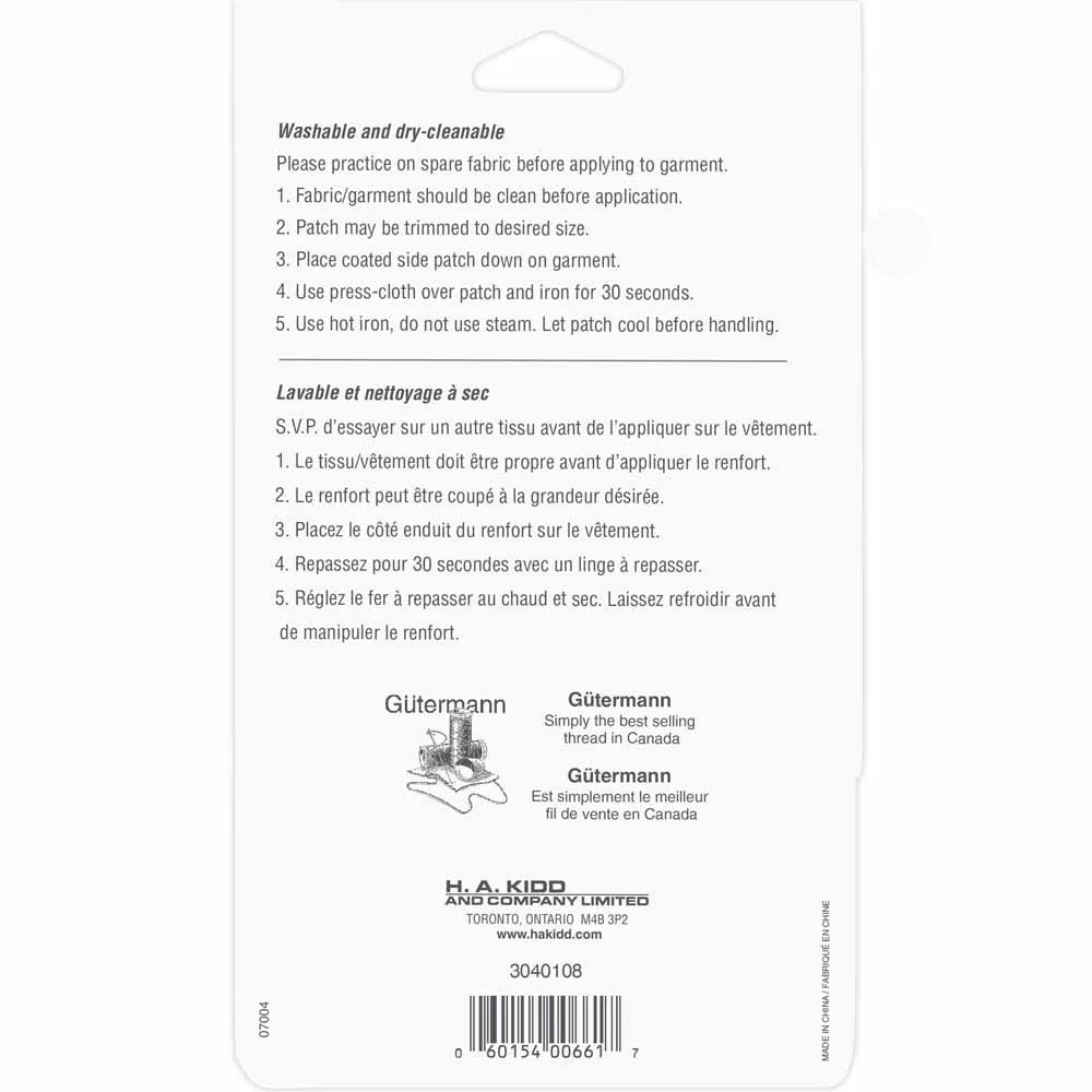 UNIQUE SEWING Drill Patch Navy - 10 x 15cm (4" x 6") - 2pcs