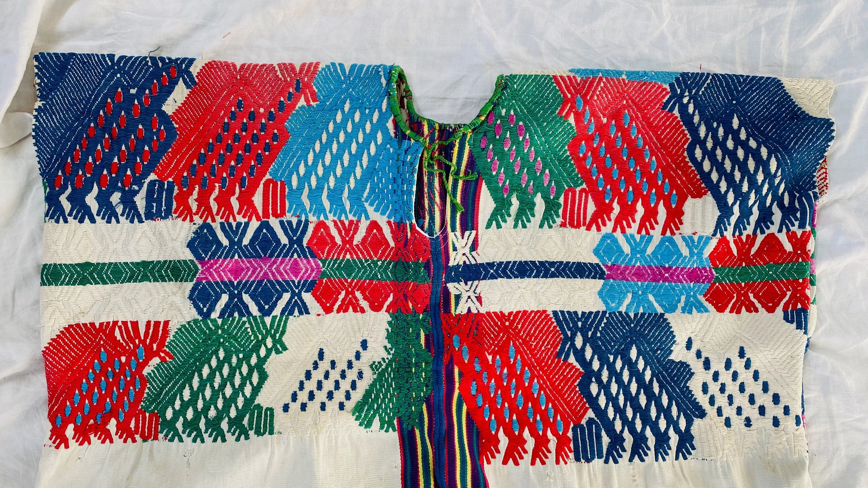 Vintage Guatemalan Huipil. San Juan Sacatepequez.