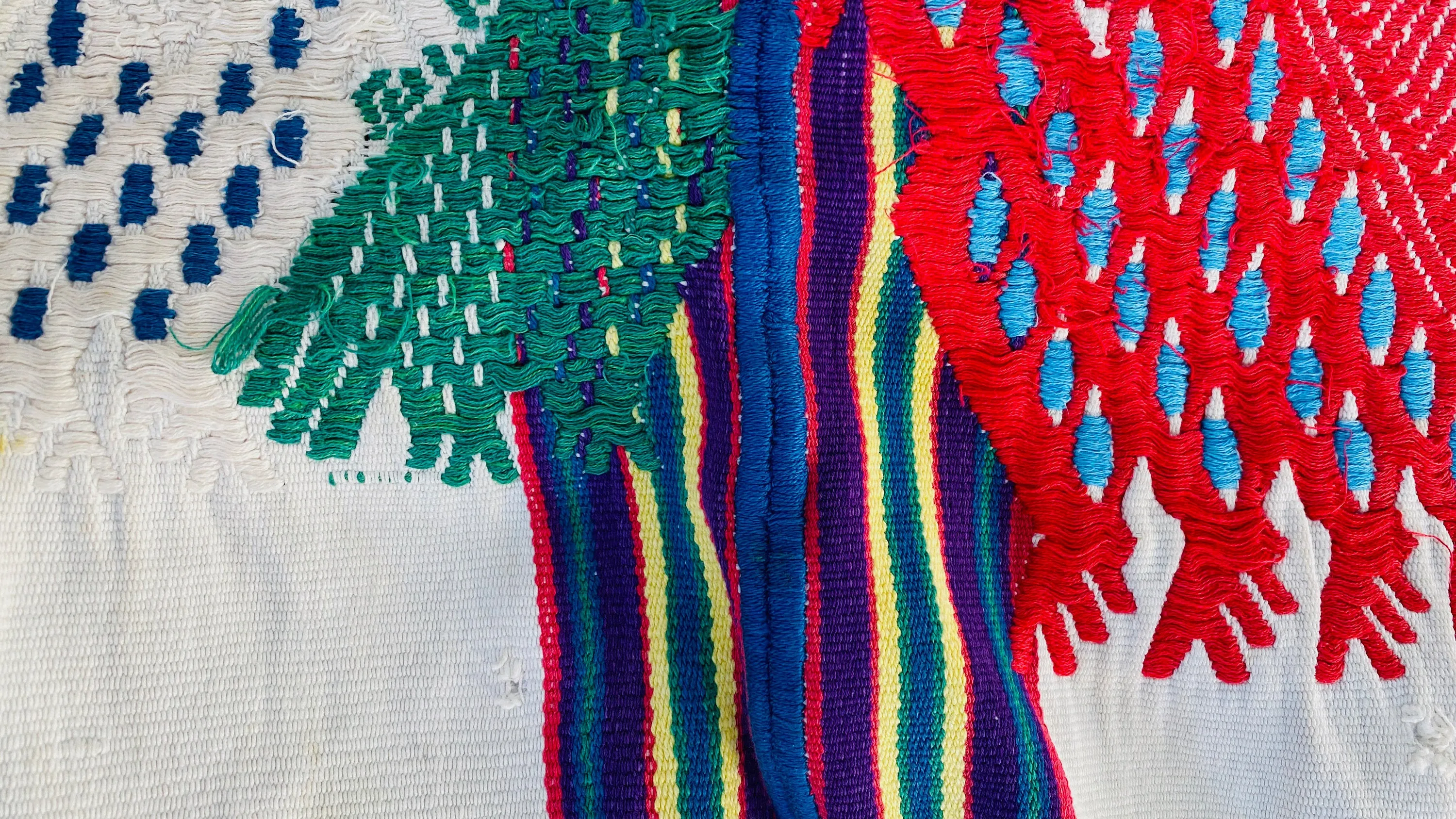 Vintage Guatemalan Huipil. San Juan Sacatepequez.