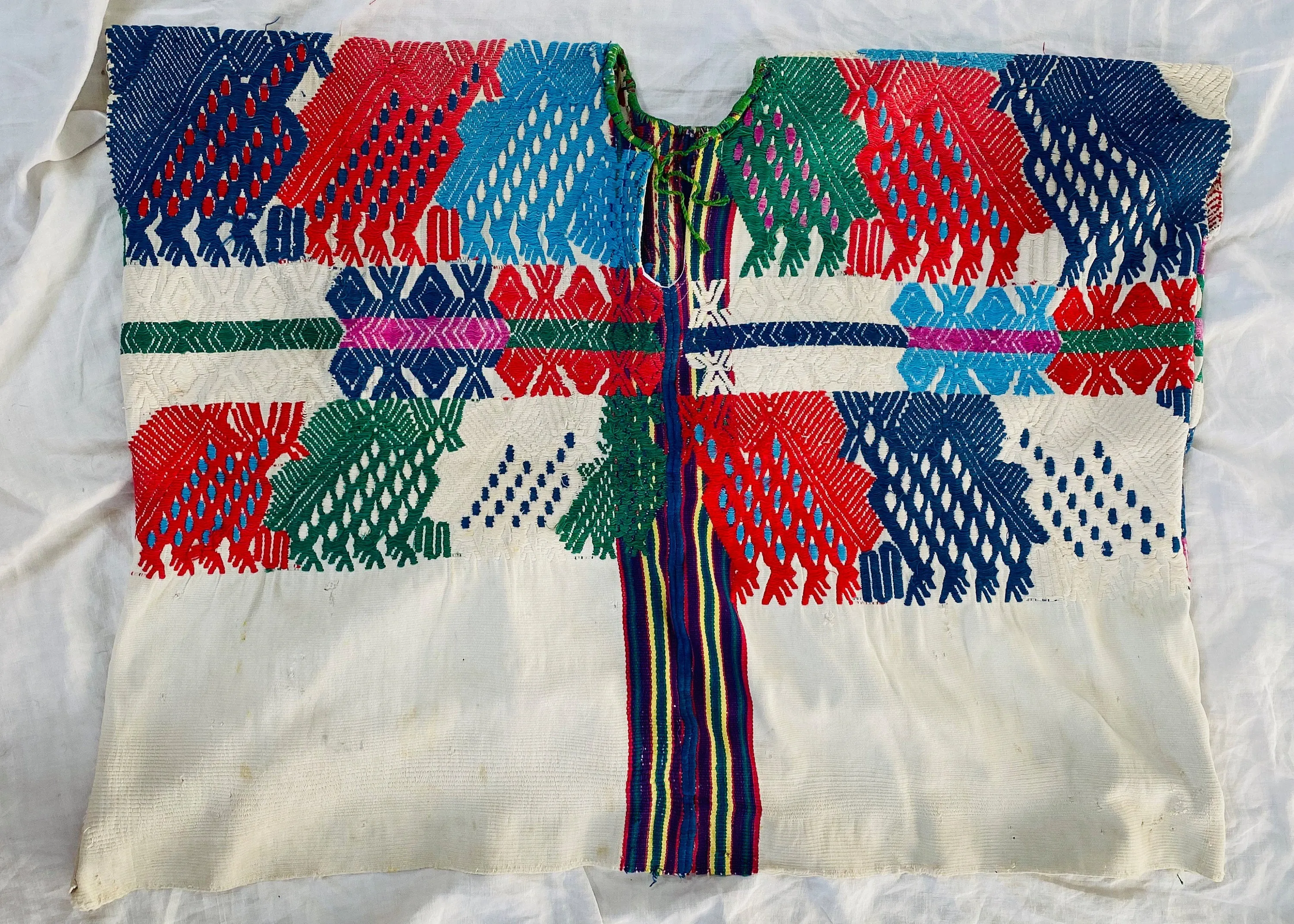 Vintage Guatemalan Huipil. San Juan Sacatepequez.