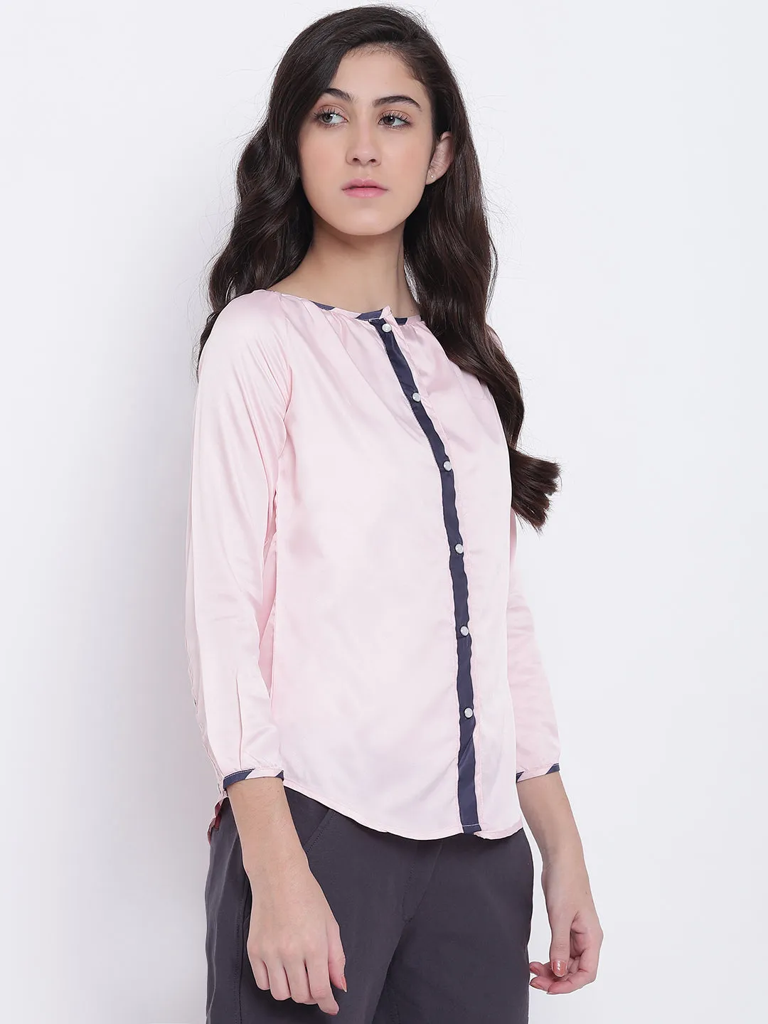 Women Pink Casual Tops