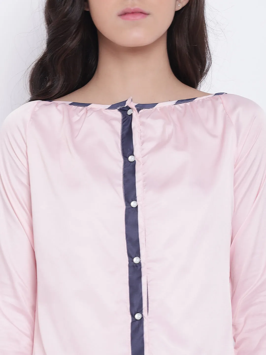 Women Pink Casual Tops
